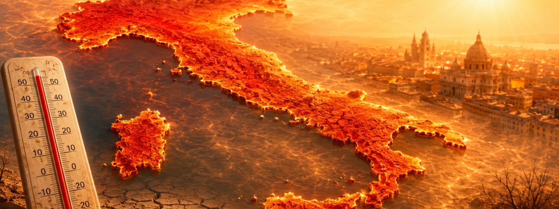 Caldo e inquinamento, l’Italia sempre più fragile
