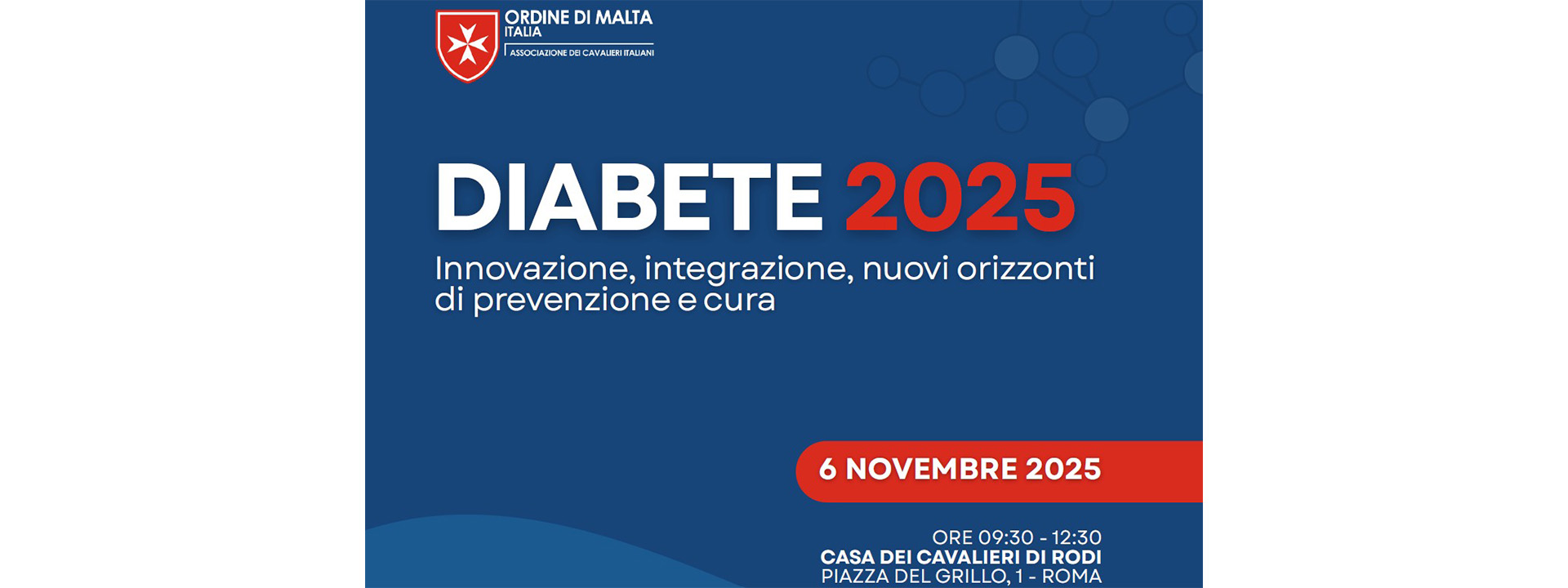 La “prevenzione” al Convegno dell’Ordine di Malta sul diabete