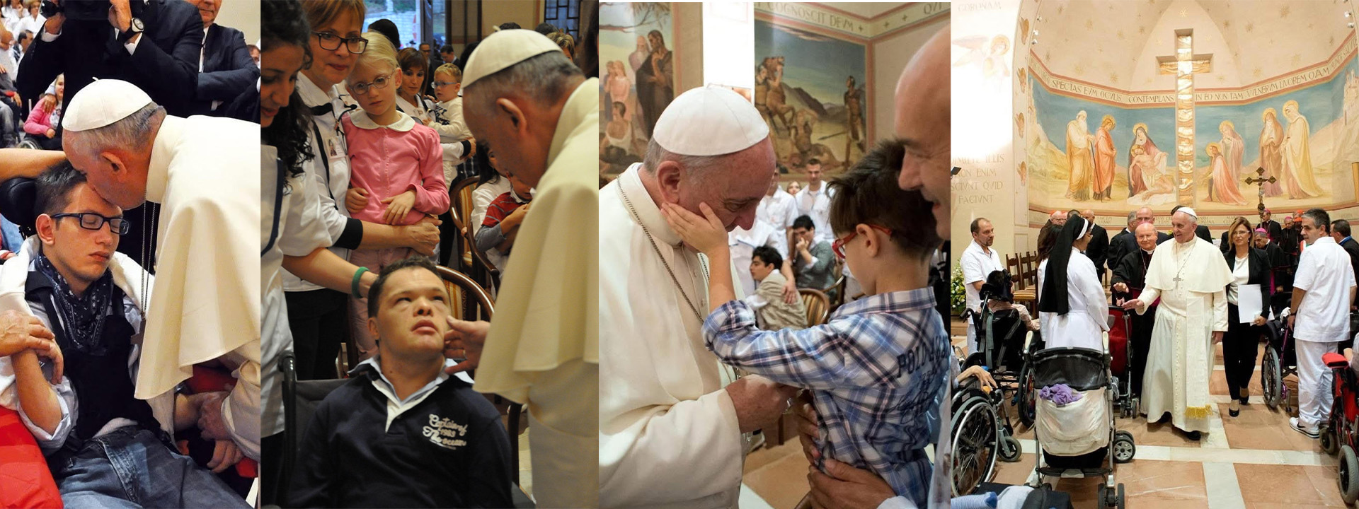 Istituto Serafico: con la carezza di Papa Francesco nel cuore
